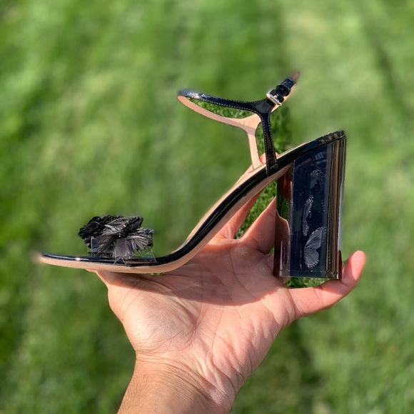 SOLD  | Valentino Patent Butterfly Sandal - Picture 3 of 8